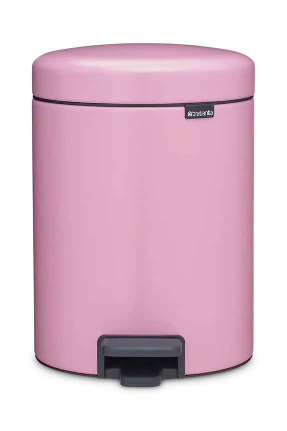 Brabantia kosz na śmieci ze stali malowanej proszkowo 5 l różowy 255281