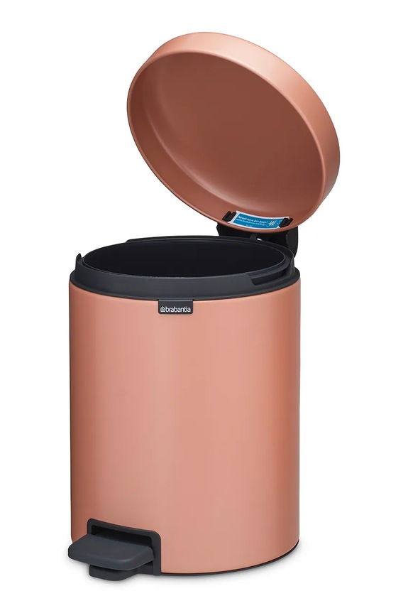Brabantia kosz na śmieci ze stali 5 l pomarańczowy 255267