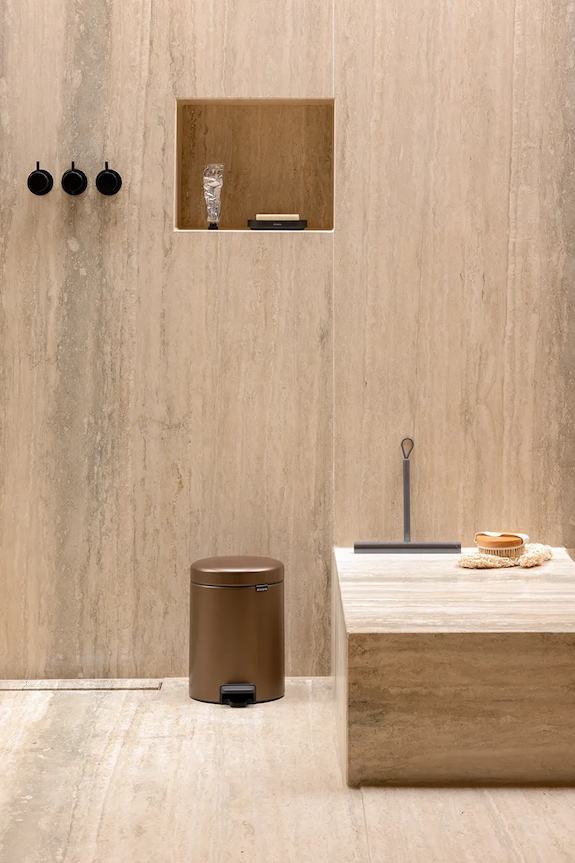 Brabantia kosz na śmieci ze stali 5 l 255229 brązowy