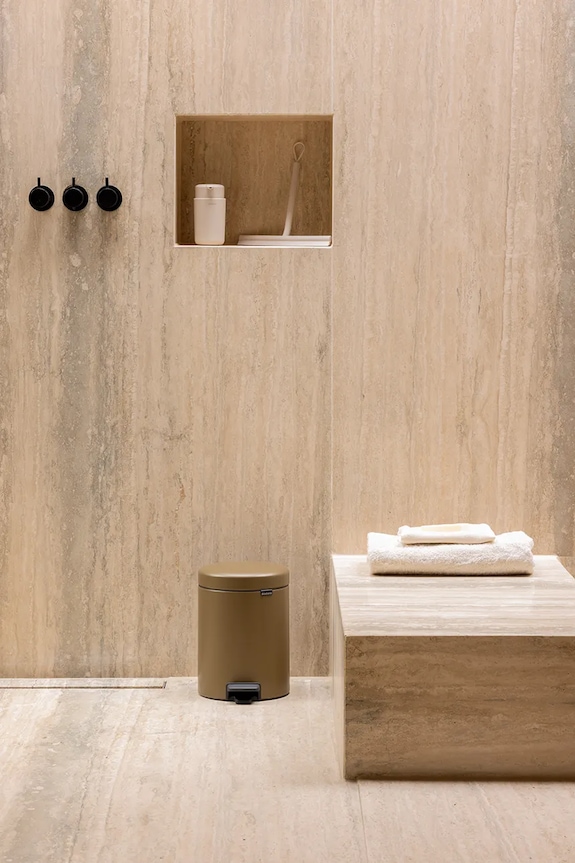 Brabantia kosz na śmieci ze stali 5 l 255243 brązowy
