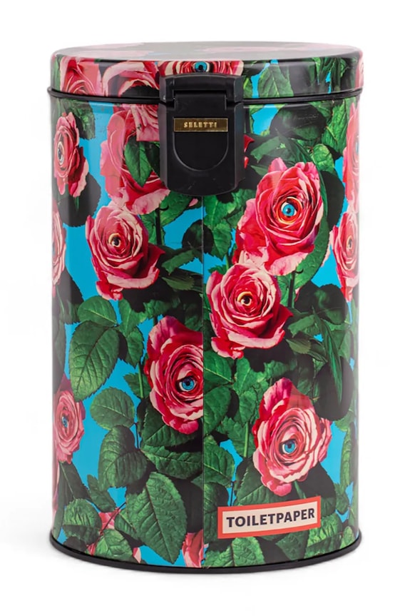 Kuchnia i bar Seletti kosz na śmieci z metalu 25 x 39,5 cm 13441 multicolor
