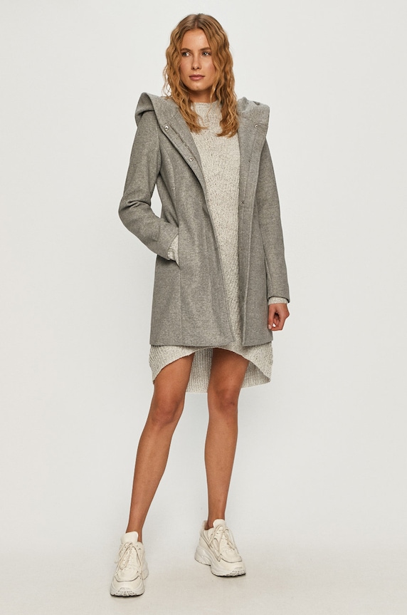 Vero Moda - Płaszcz 10231030 szary AA00