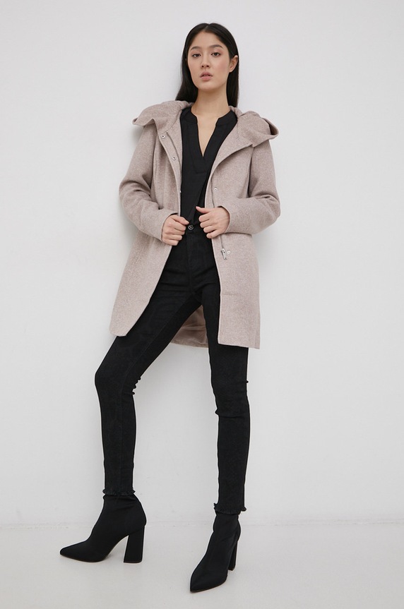 Vero Moda Płaszcz 10202688.Etherea beżowy AA00
