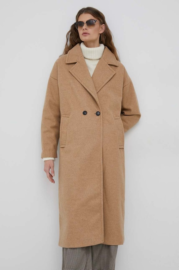 Vero Moda płaszcz nieocieplane beżowy 10267449.TigersEye