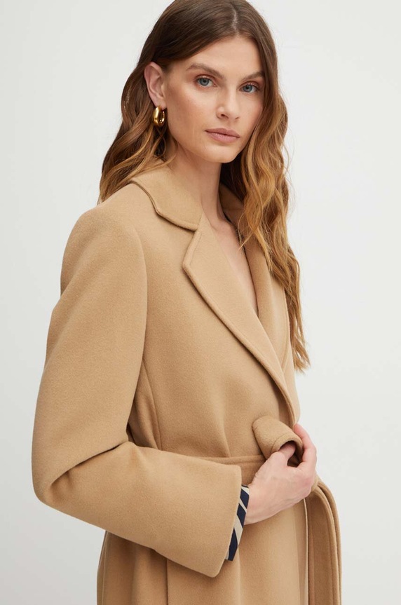 Μάλλινο παλτό MAX&Co. 2618011034200 μπεζ