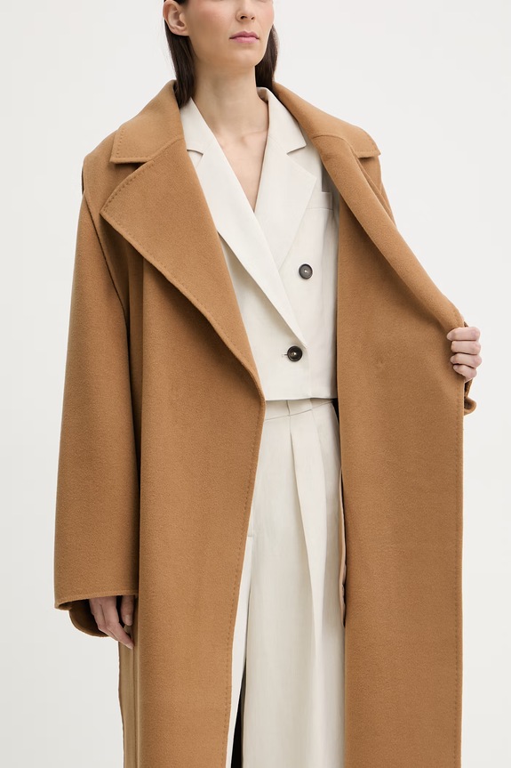 MMC STUDIO elegancki płaszcz damski wełniany VESPERE.COAT