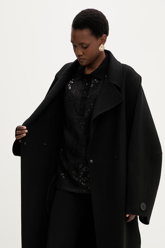 MMC STUDIO palton elegant de damă din lână VESPERE.COAT