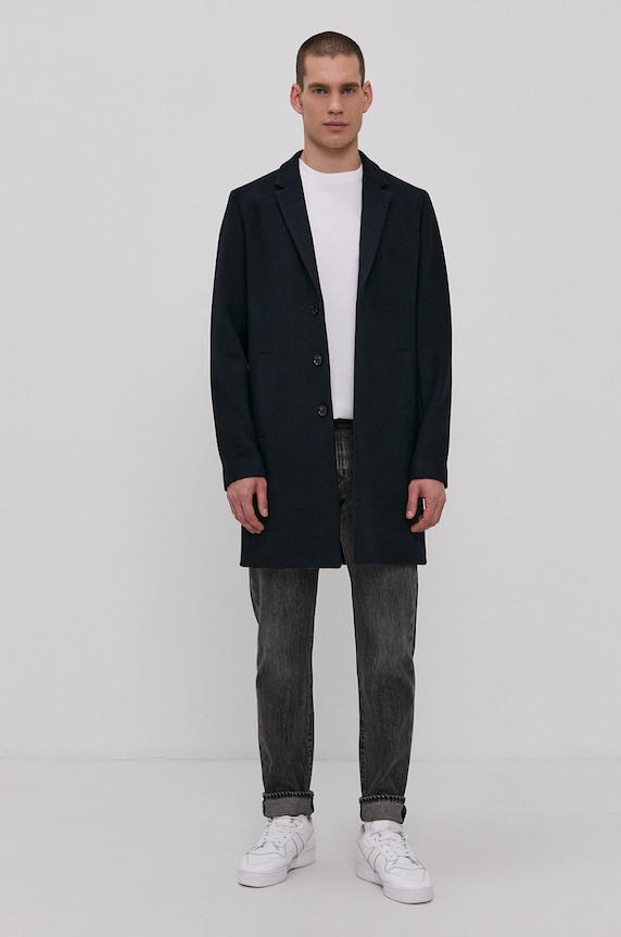 Jack & Jones - Kabát tmavomodrá 12171374