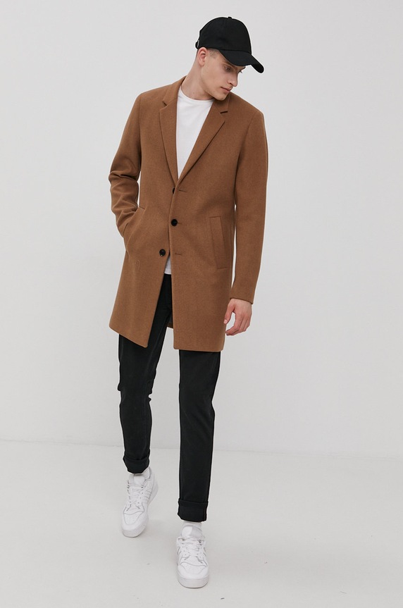 Jack & Jones - Płaszcz 12171374 brązowy AA00