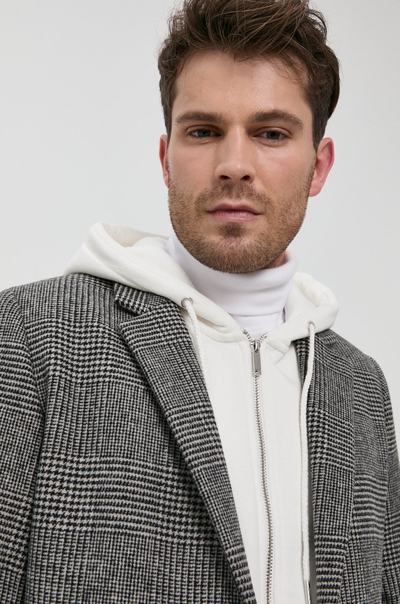 Jack & Jones płaszcz szary 12171374.LightGreyM