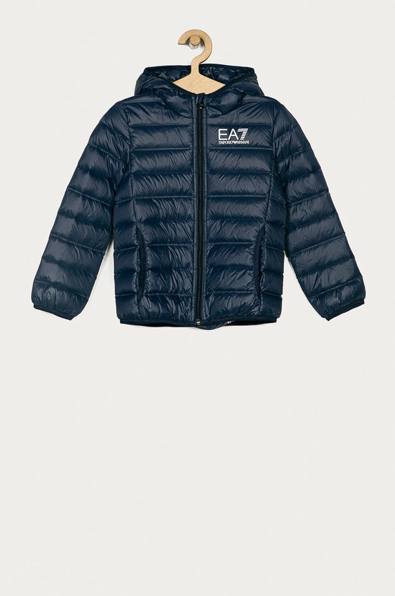 Detská páperová bunda EA7 Emporio Armani zateplené tmavomodrá 8NBB34.BN29Z