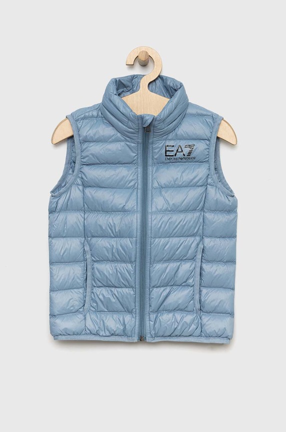 EA7 Emporio Armani bezrękawnik puchowy dziecięcy pozostałe niebieski 8NBQ02.BN29Z