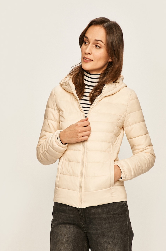 Only - Rövid kabát bézs 15156569