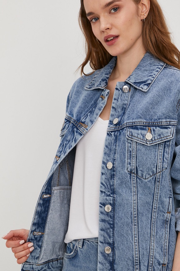 Vero Moda Kurtka jeansowa 10226052 niebieski