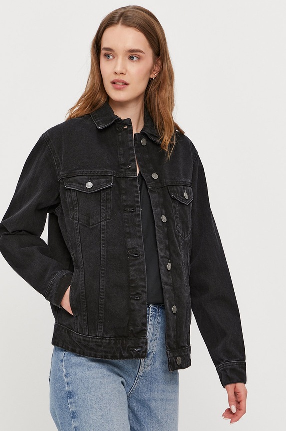 Odzież Vero Moda Kurtka jeansowa 10226052 czarny