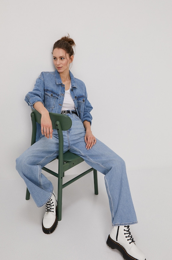 Noisy May Kurtka jeansowa 27016072 niebieski AA00