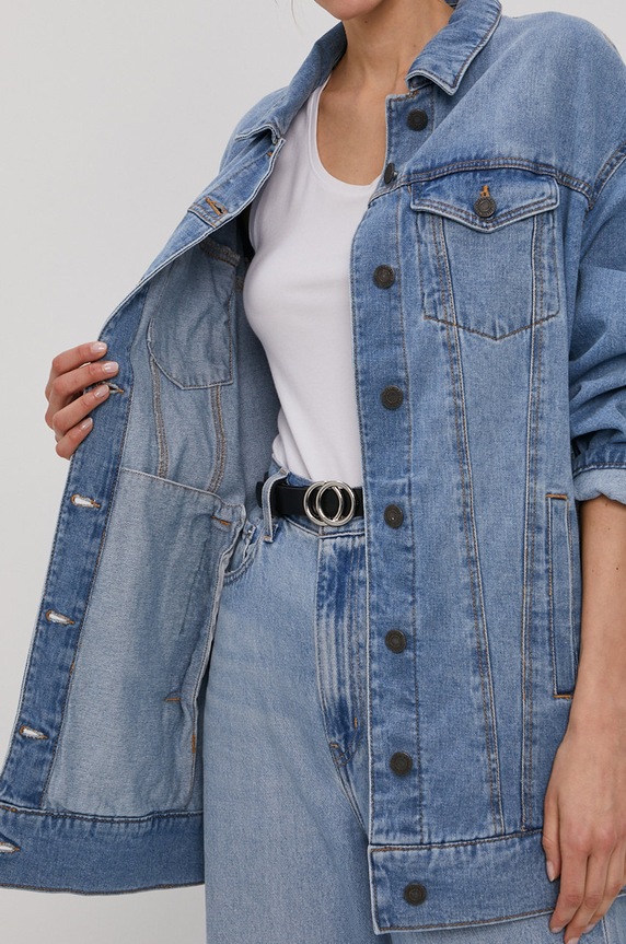 Noisy May Kurtka jeansowa 27016072 niebieski