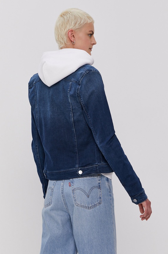 Oblečenie Rifľová bunda Tommy Jeans DW0DW09219.NOS tmavomodrá