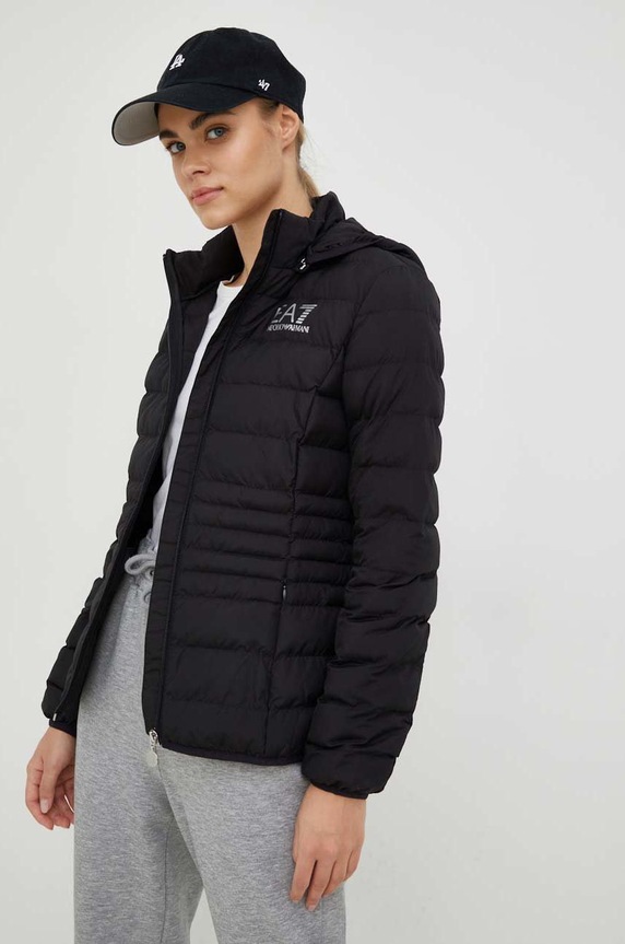 EA7 Emporio Armani rövid kabát átmeneti fekete 8NTB23.TNF8Z.NOS