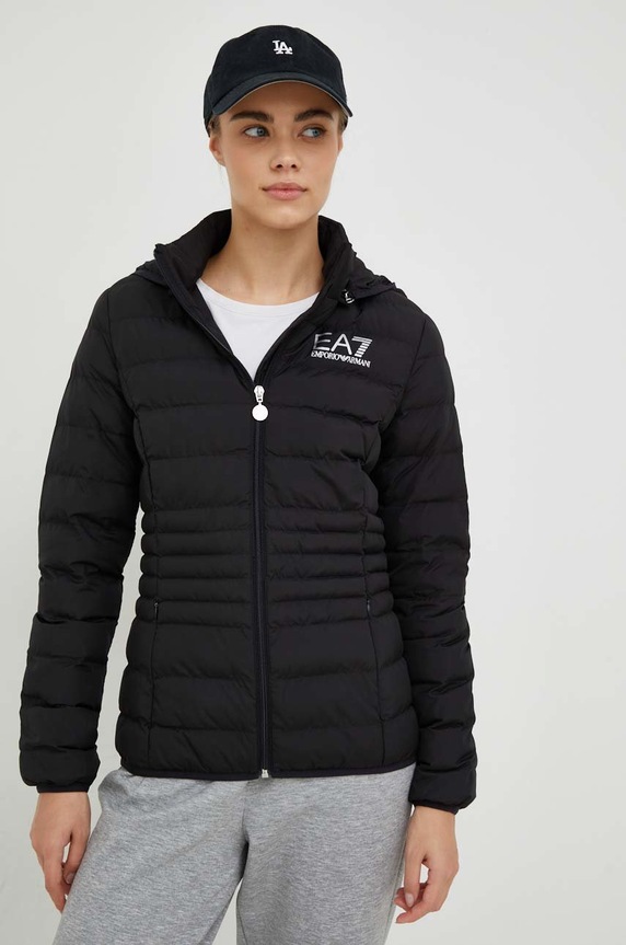 EA7 Emporio Armani rövid kabát fekete 8NTB23.TNF8Z.NOS