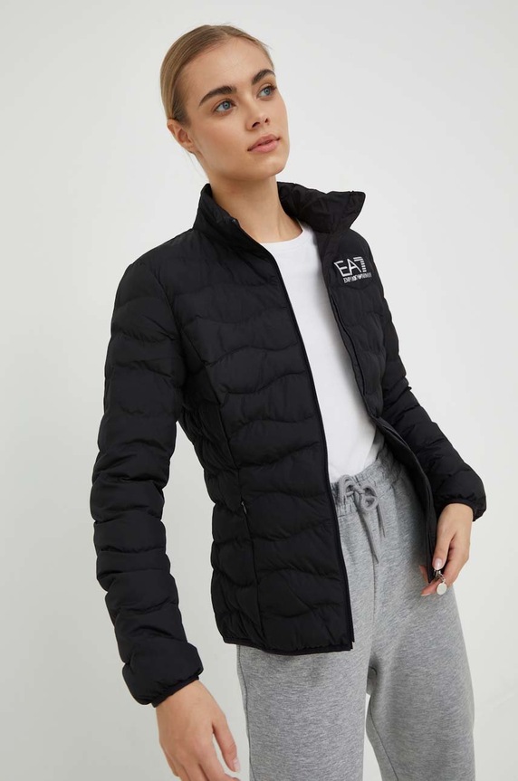 EA7 Emporio Armani rövid kabát átmeneti fekete 8NTB21.TNF8Z.NOS