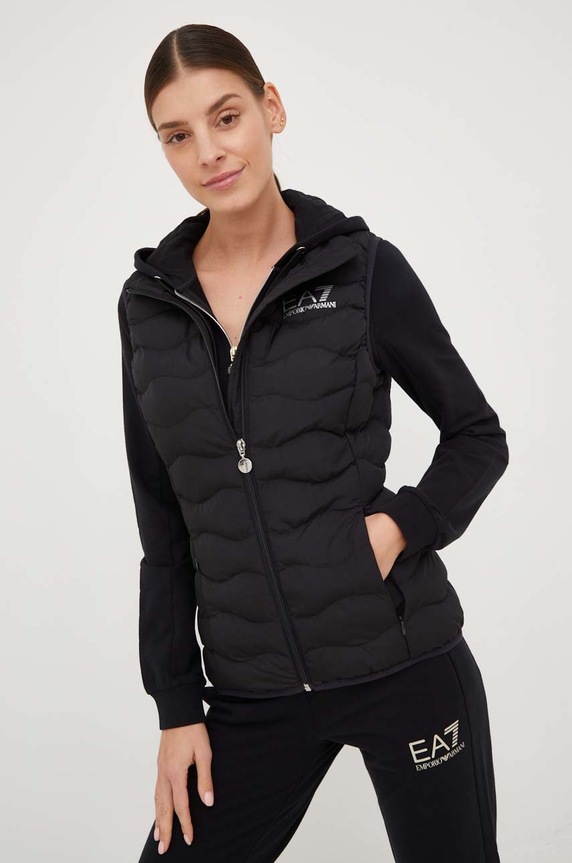 Prsluk EA7 Emporio Armani za prijelazno razdoblje crna 8NTQ08.TNF8Z.NOS