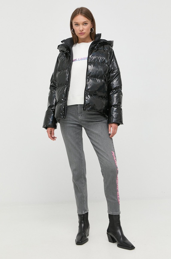 Karl Lagerfeld kurtka puchowa 225W1504 225W1504 czarny AA00