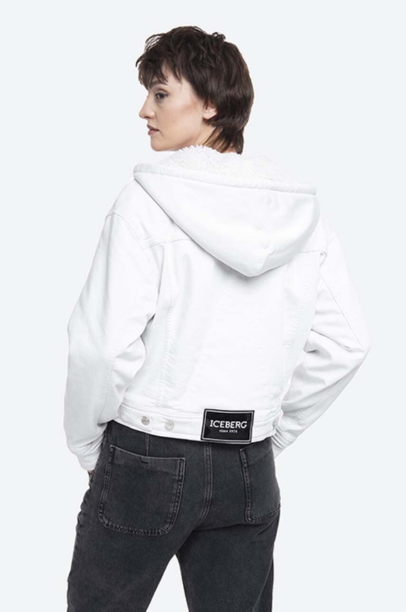 Îmbrăcăminte Iceberg geacă din denim 20II2PO0316200.1101 alb