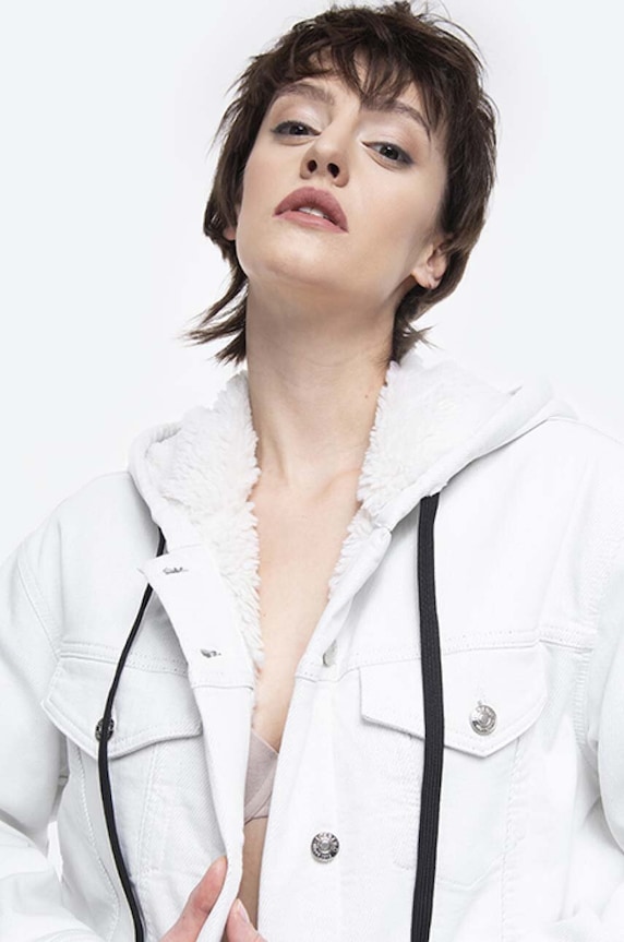 Iceberg geacă din denim alb 20II2PO0316200.1101