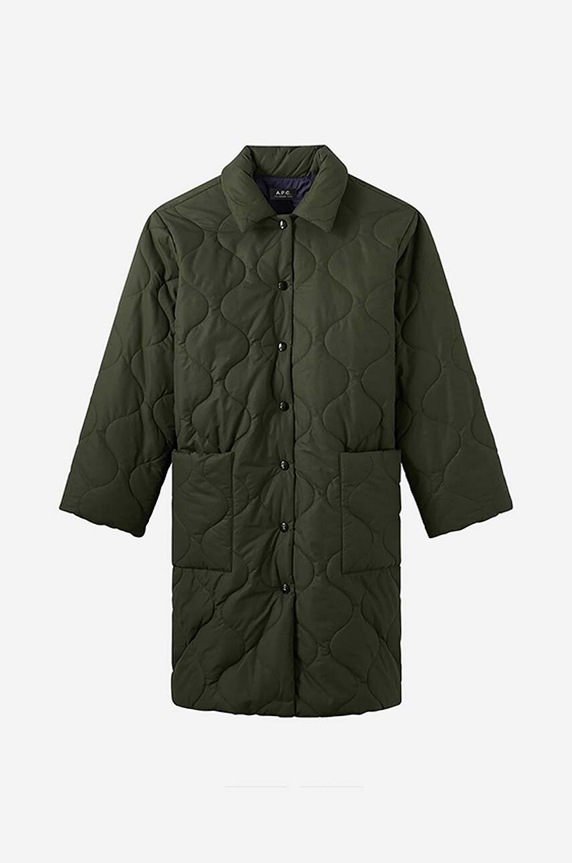 A.P.C. giacca Manteau Sarah verde COEZV.F01502
