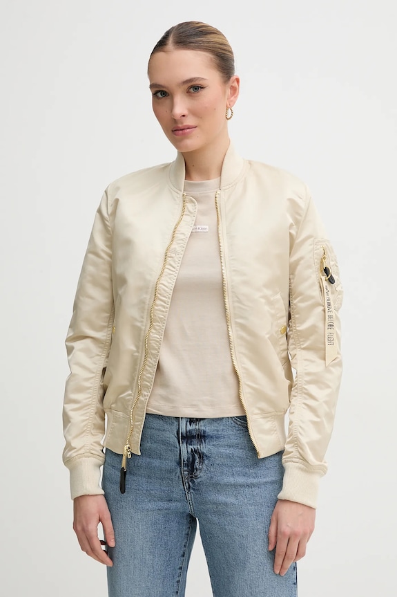 Μπουφάν bomber Alpha Industries MA-1 VF LW χωρίς μόνωση μπεζ 156001