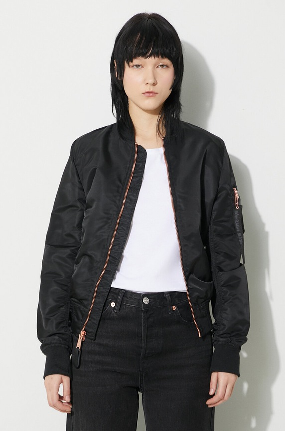 Bomber bunda Alpha Industries MA-1 VF LW nezateplené černá 156001