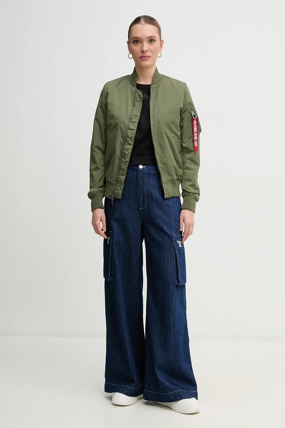 Μπουφάν bomber Alpha Industries MA-1 TT 141041 01 141041.01 πράσινο SS26
