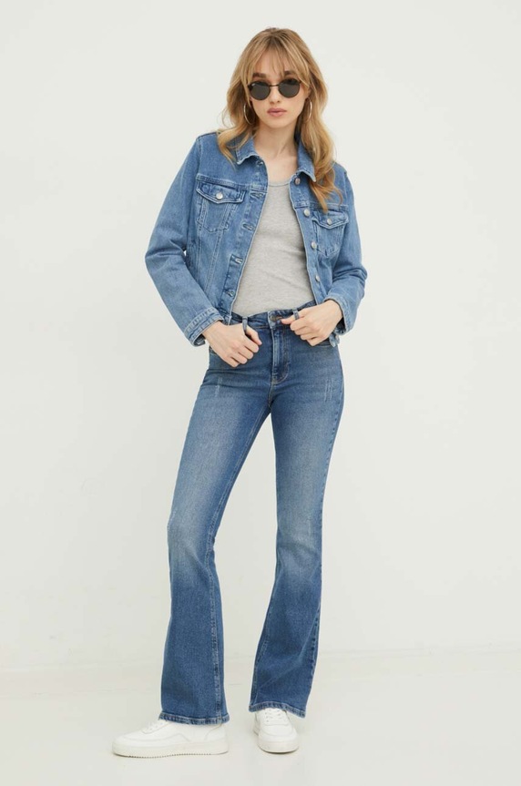 HUGO kurtka jeansowa 50488939 niebieski AA00