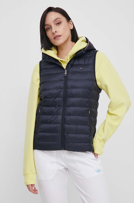 Tommy Hilfiger ujjatlan enyhén szigetelt sötétkék WW0WW42051