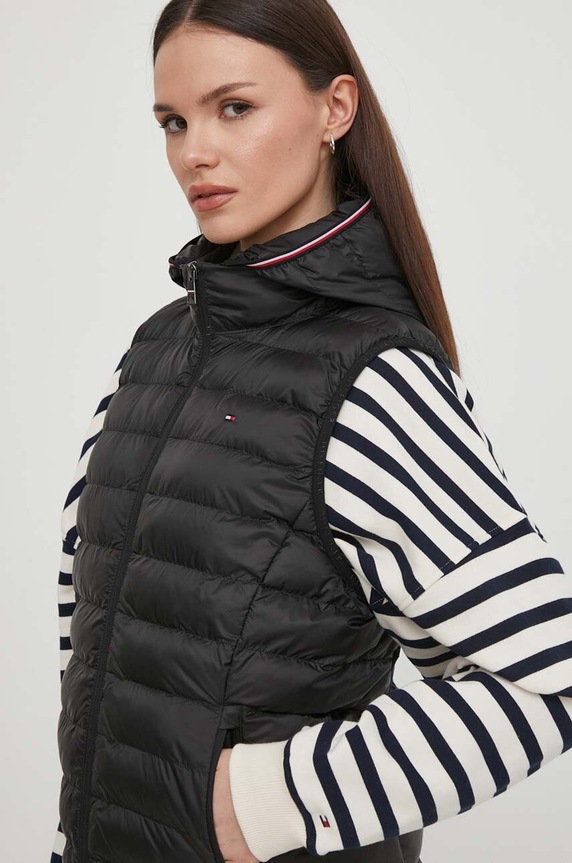 Αμάνικο μπουφάν Tommy Hilfiger μαύρο WW0WW42051
