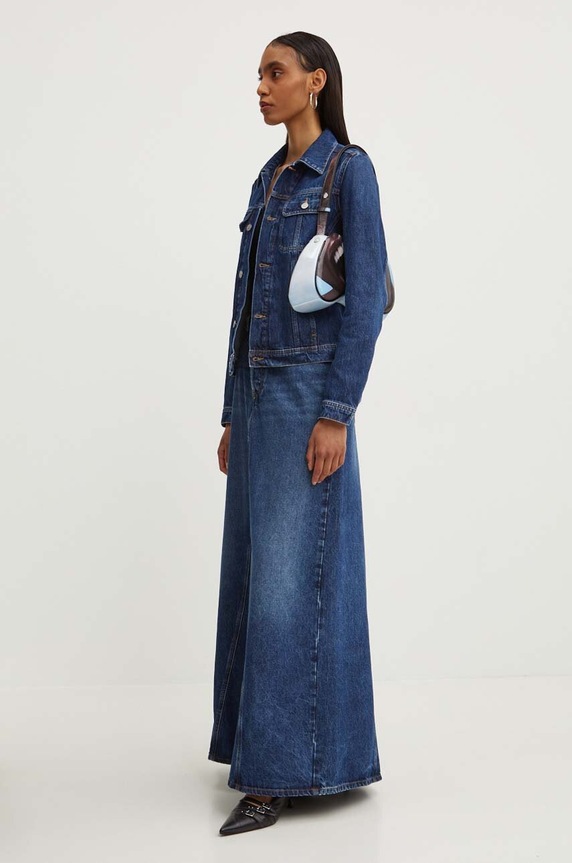 Diesel geacă din denim DE-BONNY A09970.09I27 bleumarin AA00