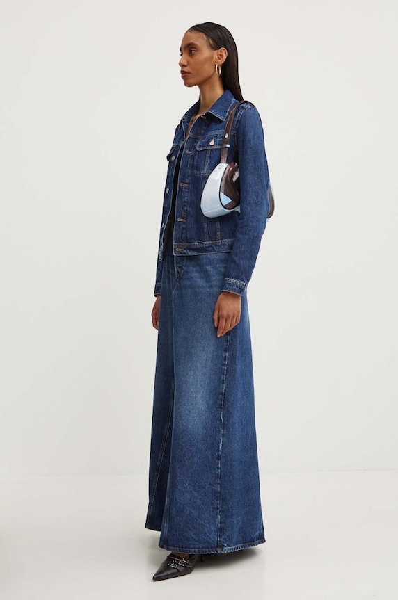 Diesel geacă din denim DE-BONNY A09970.09I27 bleumarin AA00