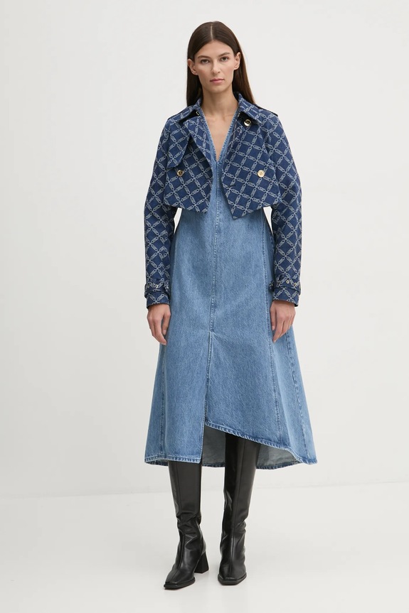 Renewed kurtka Creative Upcycling Reworked.Jacket.2 niebieski AA00