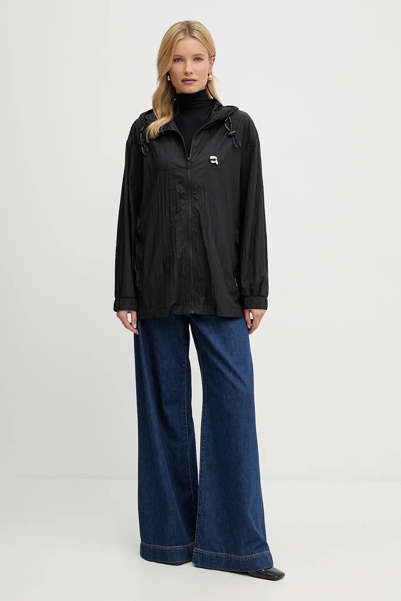 Jakna Karl Lagerfeld A3W15027 črna AW25