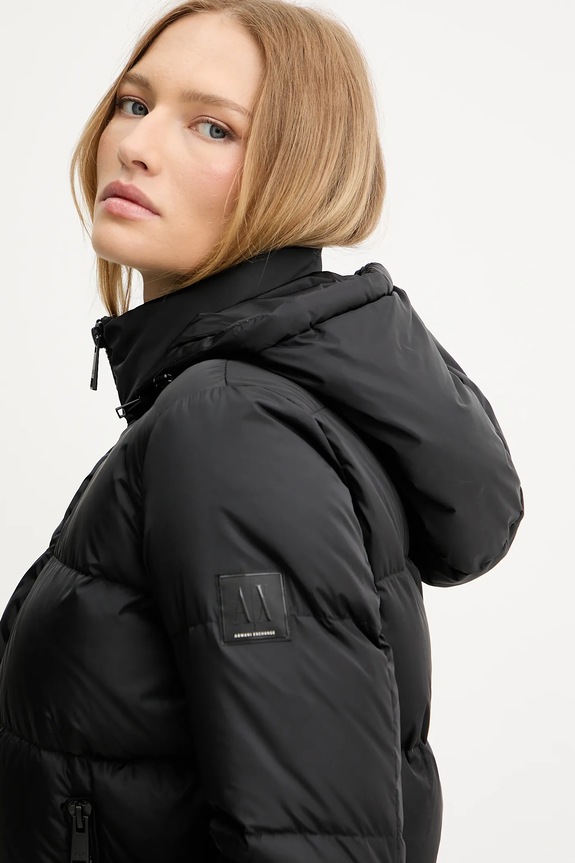 Páperová bunda Armani Exchange čierna XW000228.AF12286.NOS