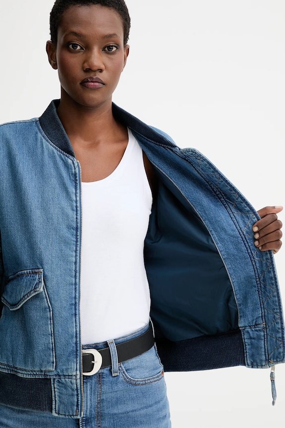 Džínsová bomber bunda Levi's A7262.0009
