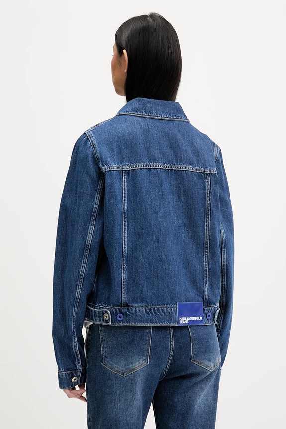 Oblečení Džínová bunda Karl Lagerfeld Jeans A1W14002 námořnická modř