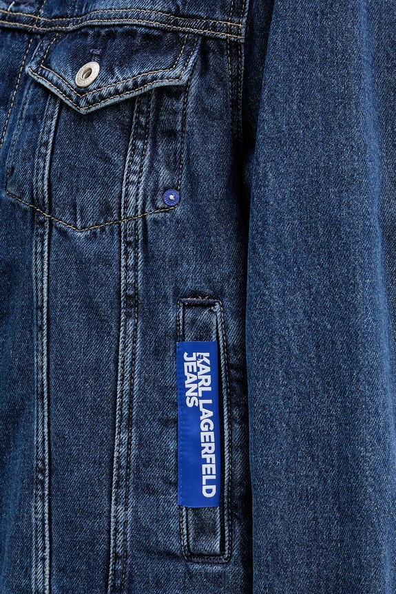 Džínová bunda Karl Lagerfeld Jeans A1W14002 námořnická modř