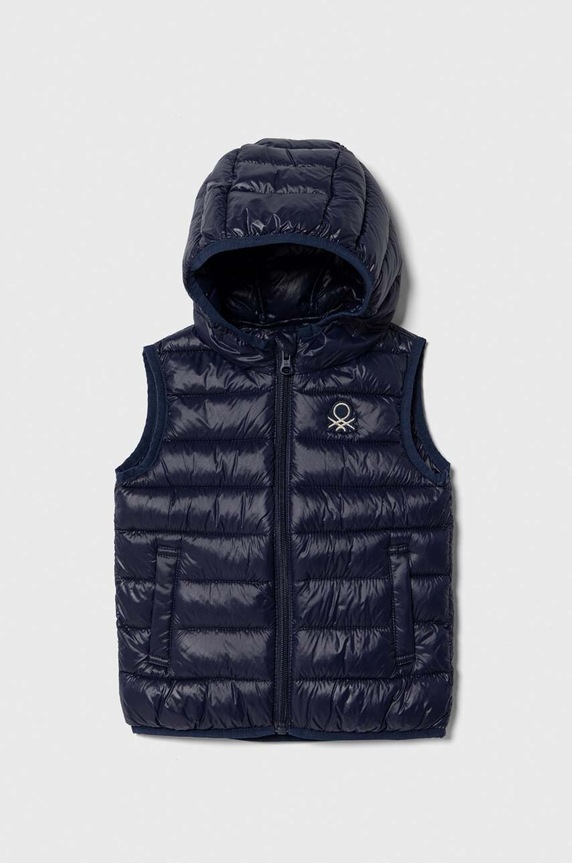 United Colors of Benetton gyerek mellény enyhén szigetelt sötétkék 21INGJ005.P.NOS