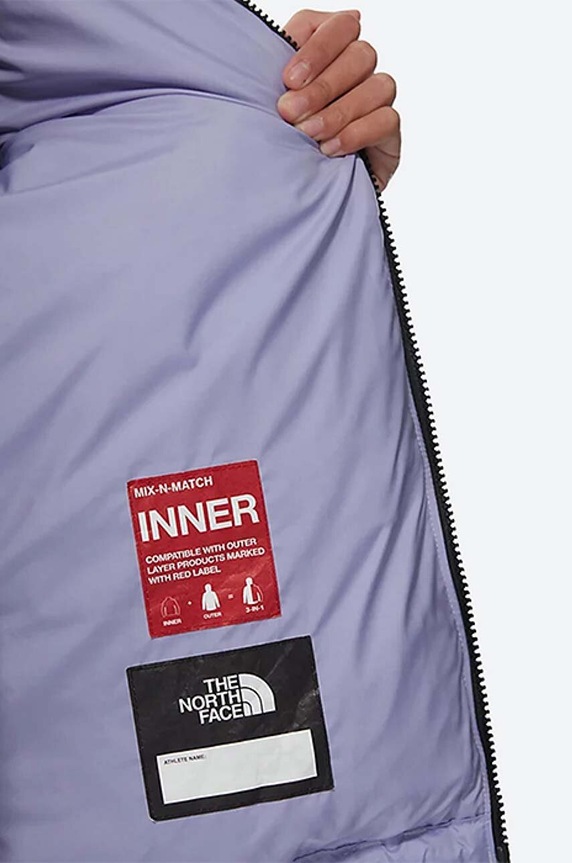 The North Face kurtka puchowa dziecięca Youth 1996 Retro Nuptse fioletowy NF0A4TIM