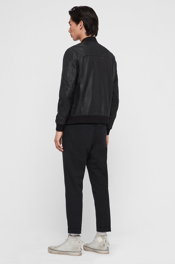 Kožená bomber bunda AllSaints Kino Leather Bomber ML026J