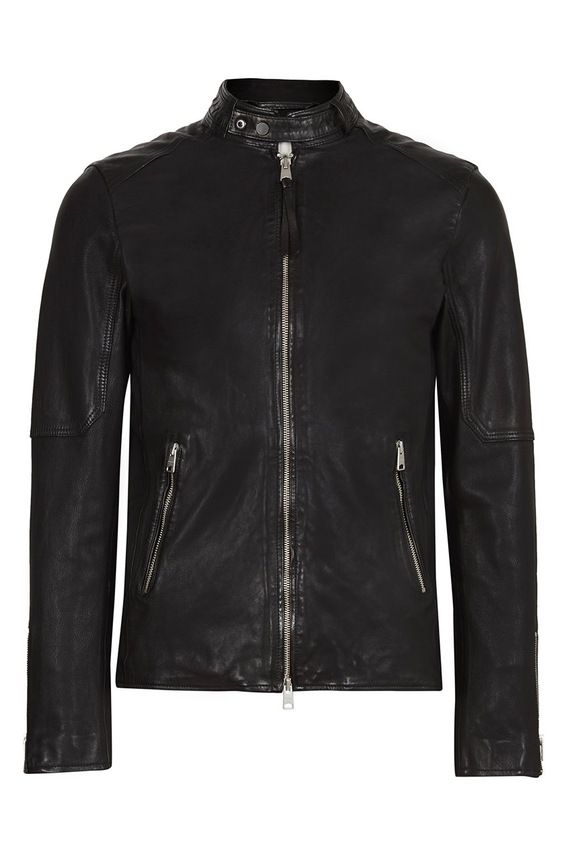 AllSaints - Bőrdzseki Cora Jacket ML014P fekete