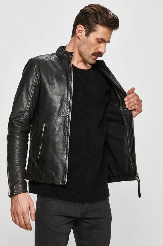 AllSaints - Bőrdzseki Cora Jacket ML014P
