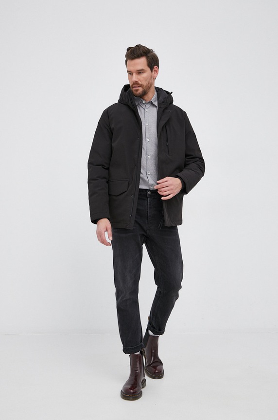 Selected Homme Kurtka 16081559 czarny AA00